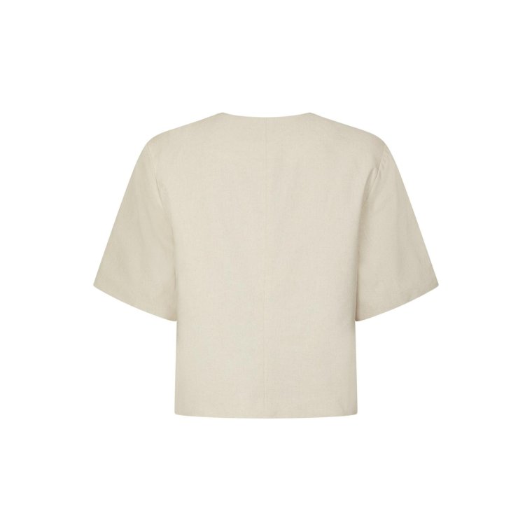 Neo Noir - Rory Linen Blouse - Creme