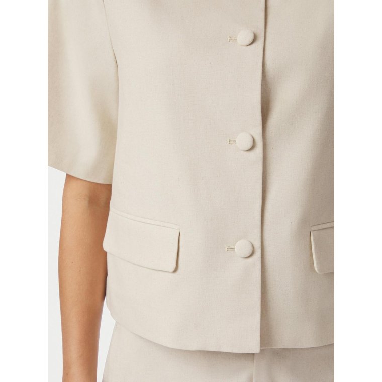 Neo Noir - Rory Linen Blouse - Creme