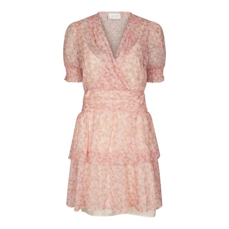 Neo Noir - Rikka Ditsy floral Dress - Rose blush