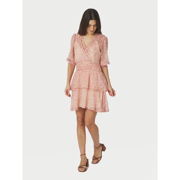 Neo Noir - Rikka Ditsy floral Dress - Rose blush