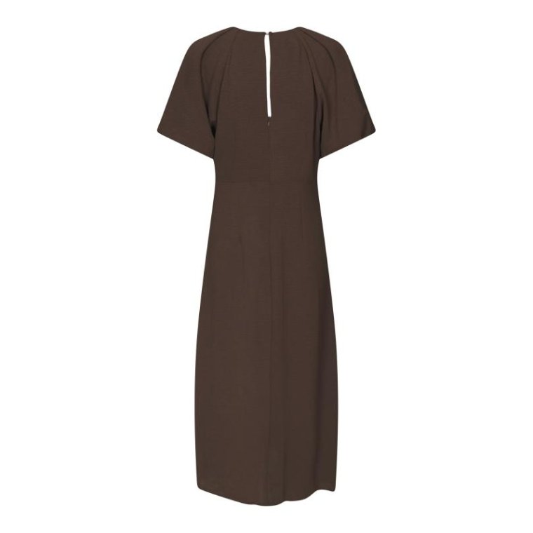 Neo Noir - Bomba Structure Solid Dress - Dark brown