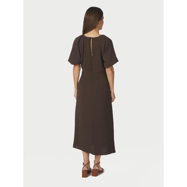 Neo Noir - Bomba Structure Solid Dress - Dark brown