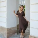 Neo Noir - Bomba Structure Solid Dress - Dark brown