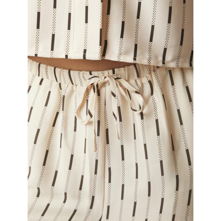 Neo Noir - Sora Print Pants - Creme