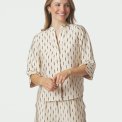 Neo Noir - Camile Print Blouse - Creme