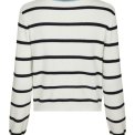 Neo Noir - Zelma Stripe Denim Cardigan - Off White