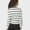 Neo Noir - Zelma Stripe Denim Cardigan - Off White