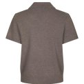 Neo Noir - Gia Check Knit Blouse - Dark Taupe