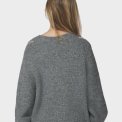 Neo Noir - Beleney Small Check Fluff Cardigan - Dark Grey