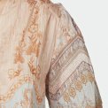 Neo Noir - Torana Flower Border Blouse - Flower Peach
