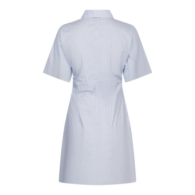 Neo Noir - Jas Stripe Shirt Dress - Light Blue