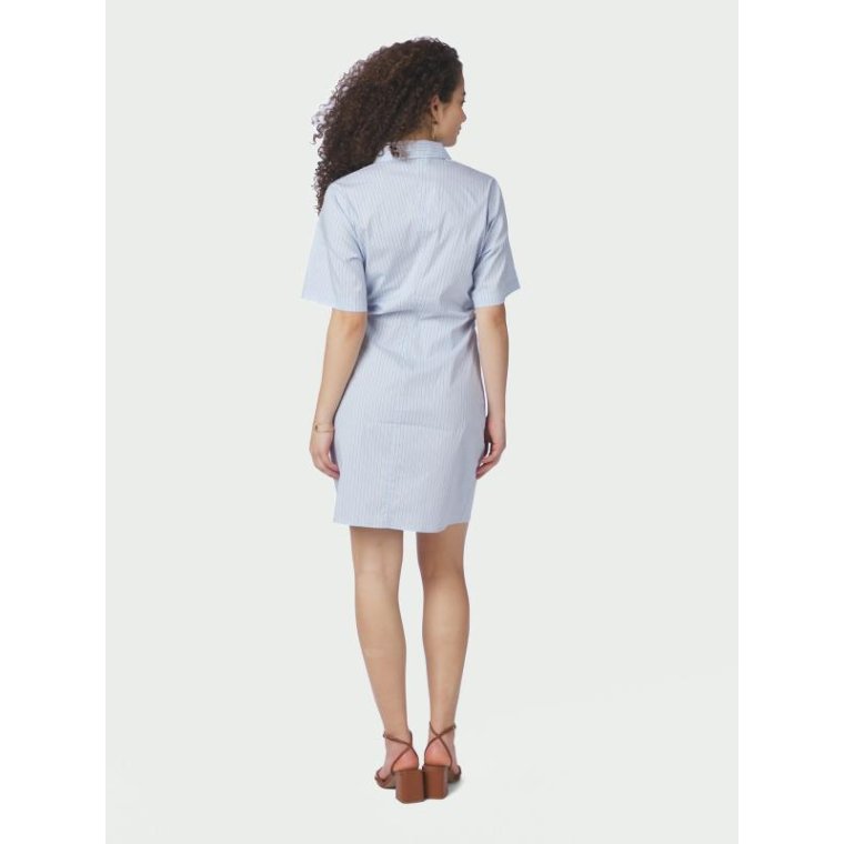 Neo Noir - Jas Stripe Shirt Dress - Light Blue