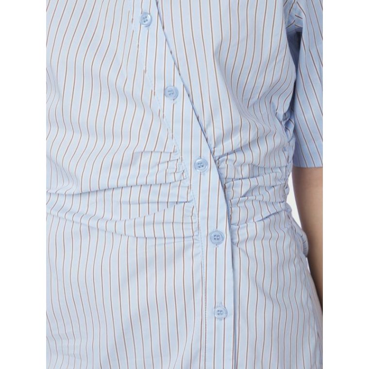 Neo Noir - Jas Stripe Shirt Dress - Light Blue