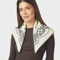 Neo Noir - Adelina Paisley Knit Scarf - Off White