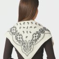 Neo Noir - Adelina Paisley Knit Scarf - Off White