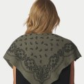 Neo Noir - Adelina Paisley Knit Scarf - Army