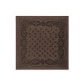 Neo Noir - Adelina Paisley Knit Scarf - Brown Melange