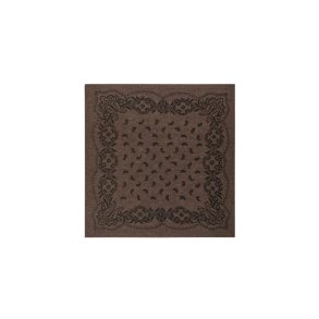 Neo Noir - Adelina Paisley Knit Scarf - Brown Melange