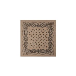 Neo Noir - Adelina Paisley Knit Scarf - Beige Melange