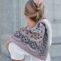 Neo Noir - Adelina Paisley Knit Scarf - Beige Melange