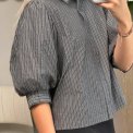 Neo Noir - Etta Stripe B Shirt - Dark Grey