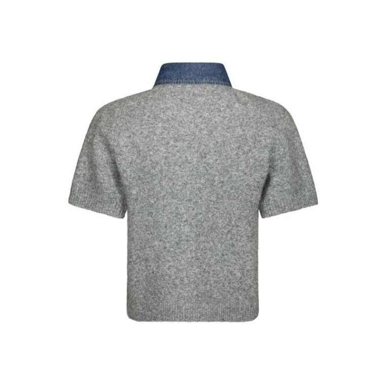 Neo Noir - Amoria Knit Cardigan - Grey melange