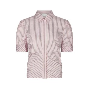 Neo Noir - Frannie Structure Stripe Shirt - Light pink