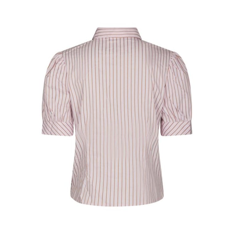 Neo Noir - Frannie Structure Stripe Shirt - Light pink
