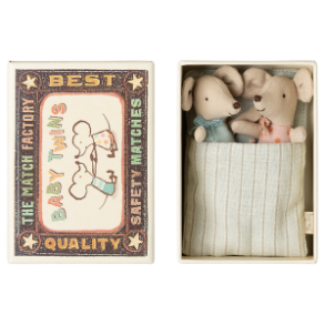 MAILEG - Tvillinger, Baby mus i tndstikske