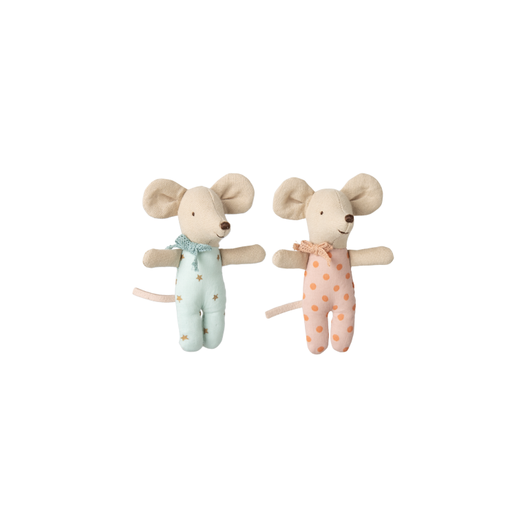 MAILEG - Tvillinger, Baby mus i tndstikske