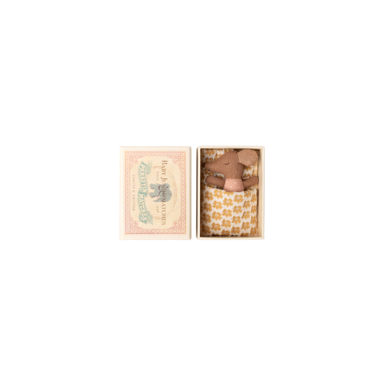 MAILEG - Sleepy wakey baby mus i tndstikske - Rosa