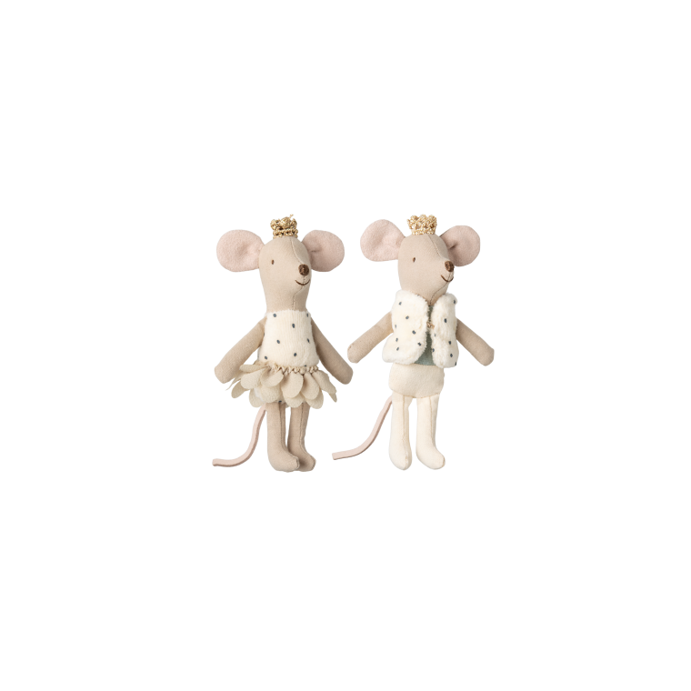 MAILEG - Royale tvillinger, Lillesster og lillebror i tndstikske	