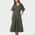 Neo Noir - Cina Poplin Dress - Army