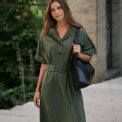 Neo Noir - Cina Poplin Dress - Army