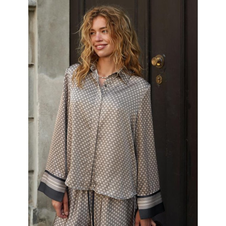 Neo Noir - Mistan Pattern Shirt - Beige