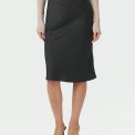 Neo Noir - Mindie Heavy sateen Skirt - Black