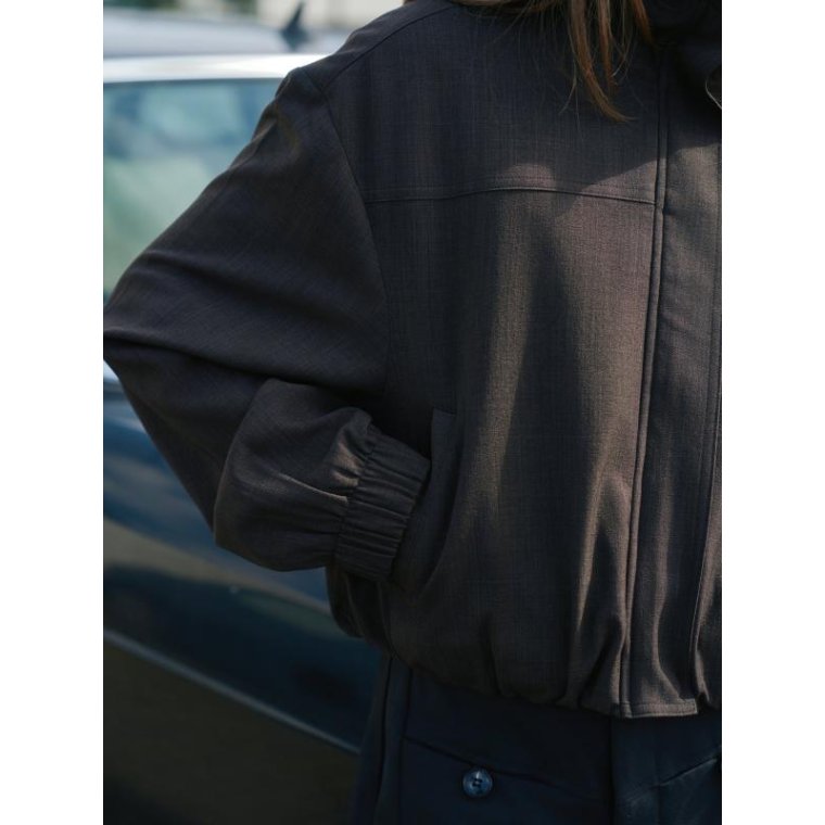 Neo Noir - Felicity Zip Jakke - Dark brown