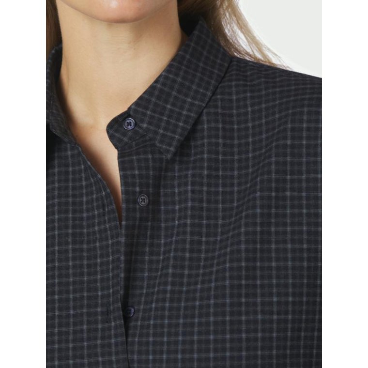 Neo Noir - Dita Check Shirt - DARK BLUE