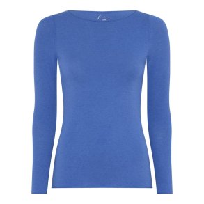 FRAU - Lima cashmere boatneck top - Amparo Blue
