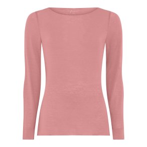 FRAU - Lima cashmere boatneck top - Ash Rose