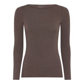 FRAU - Lima cashmere boatneck top - Coffee Quartz