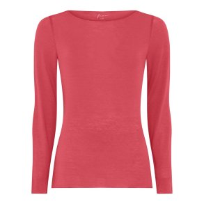 FRAU - Lima cashmere boatneck top - Garnet Rose