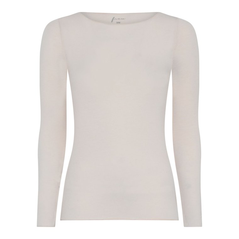 FRAU - Lima cashmere boatneck top - Soft Pink