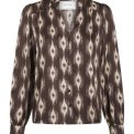 Neo Noir - Massima Ikat Blouse - Dark brown
