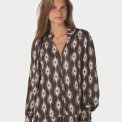 Neo Noir - Massima Ikat Blouse - Dark brown