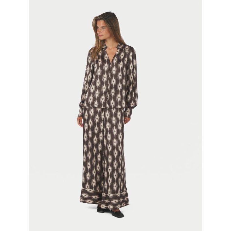 Neo Noir - Massima Ikat Blouse - Dark brown