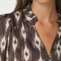 Neo Noir - Massima Ikat Blouse - Dark brown