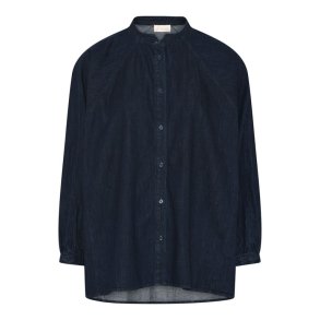 FRAU - Tokyo denim skjorte - Dark blue denim