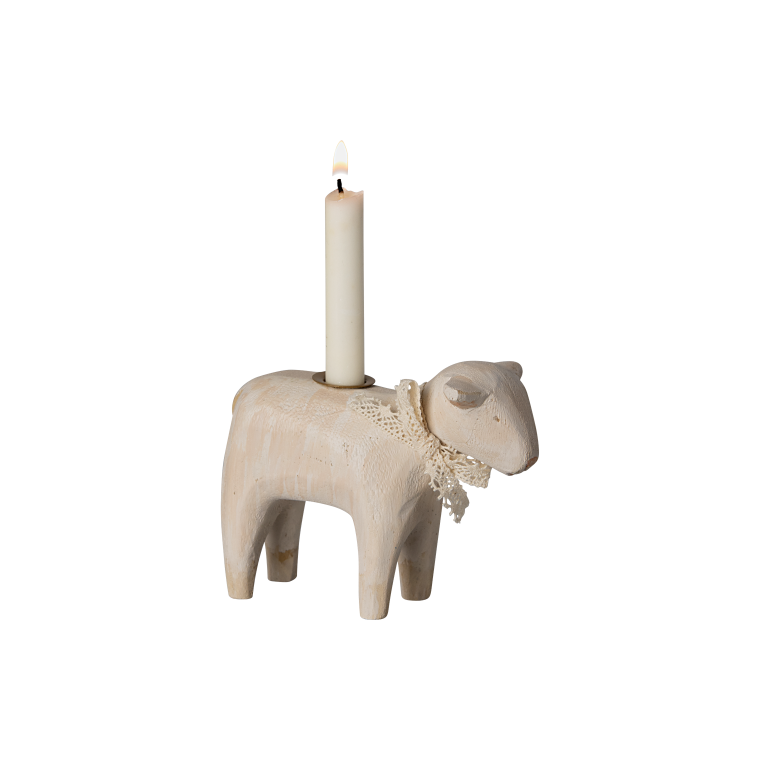 MAILEG - Lysestage, Lam - Rhvid