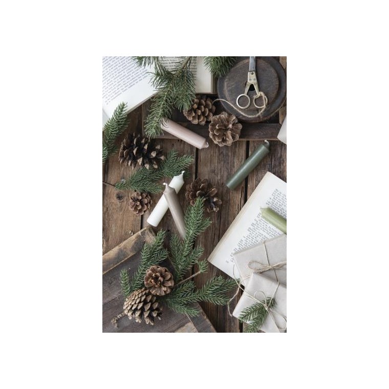 Ib Laursen - Bedelys hvid rustik - 7 stk.